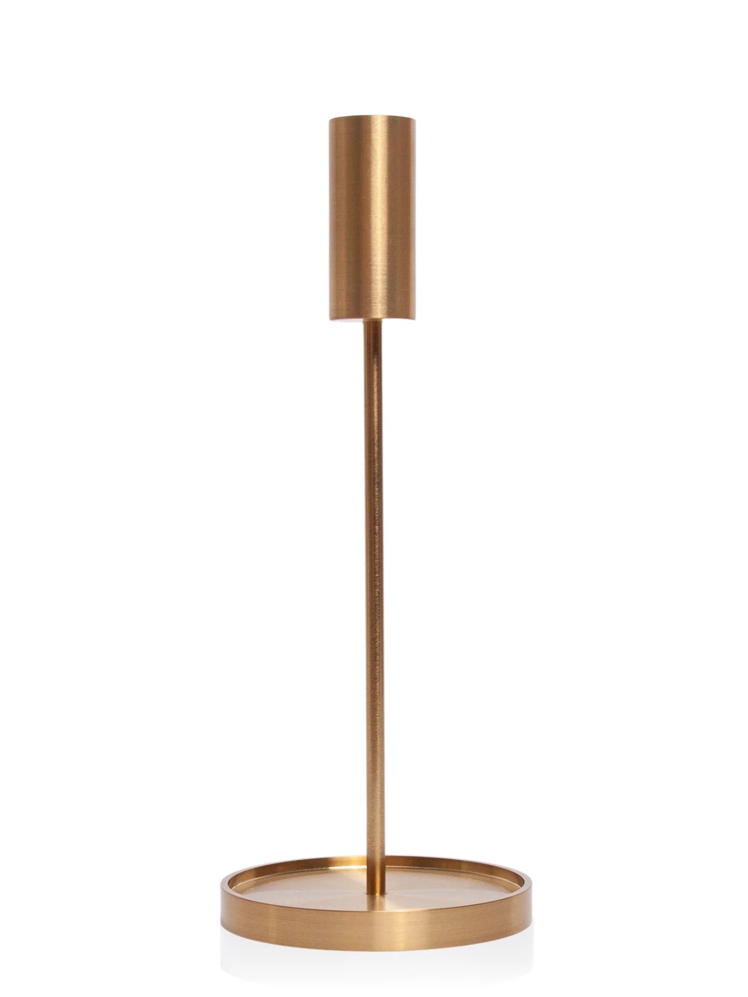Gold Metal Candle Holder - Tallest