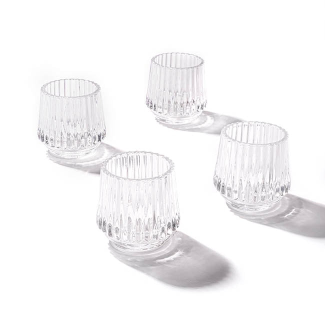 Tumbler Ripple Tealight Candle Holder